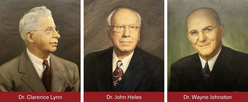 Founders of Medical Associates: Dr. Clarence Lynn, Dr. John Heles, Dr. Wayne Johnston