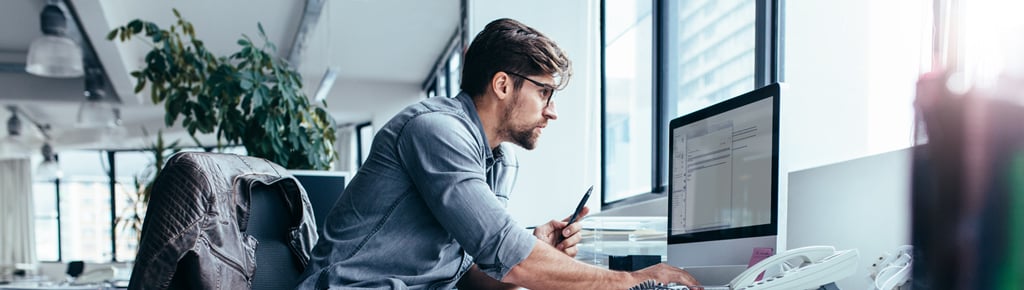 guy on computer